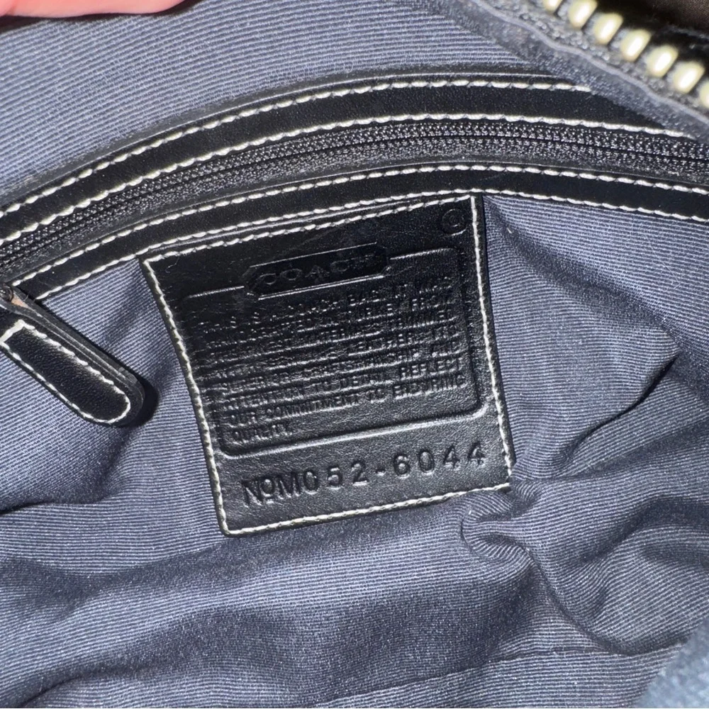 Coach Black Mini Bag with Signature Pattern - Picture 5 of 7